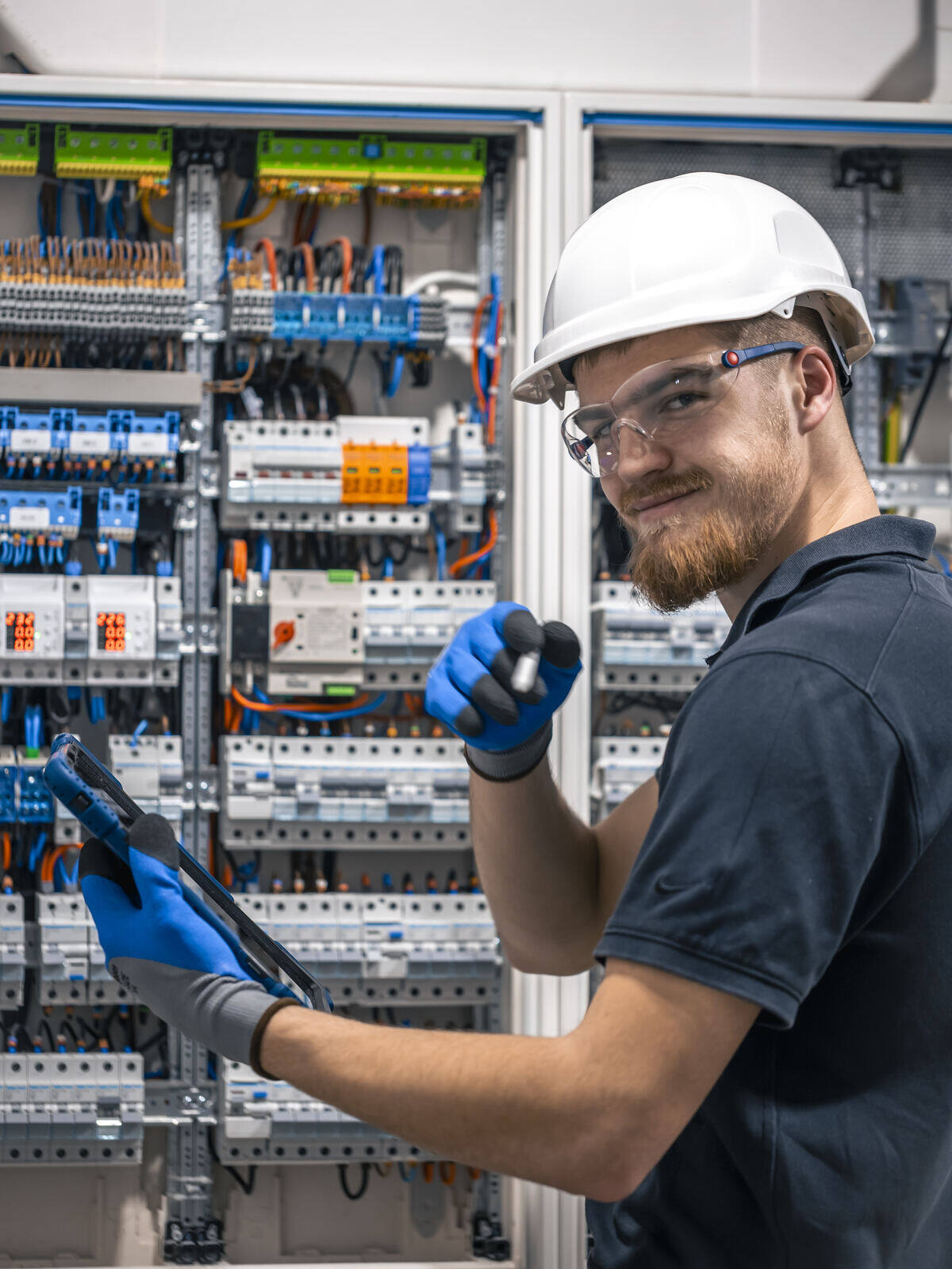 Artur Westfal bei der Arbeit