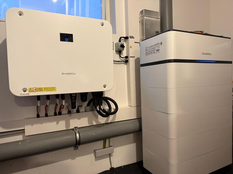 PV-Anlage mit Sungrow Wechselrichter und Stromspeicher